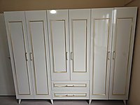 6 kapılı çıtalı dolap