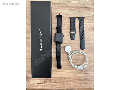 Apple Watch Nike Seri 6 44mm Gray Aluminyum Kasa ve Antrasit at sahibinden 1187328185