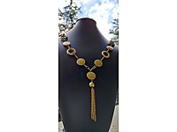 Gold kaplama çelik kolye