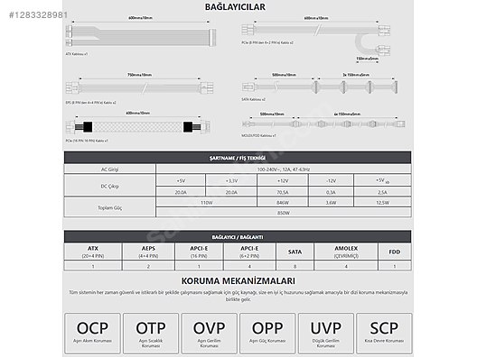 Used & Brand New Items / Computers / Desktops / Desktop Components / Power Supplies