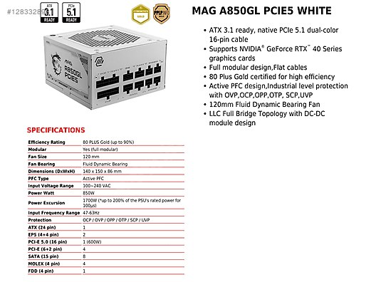 Used & Brand New Items / Computers / Desktops / Desktop Components / Power Supplies