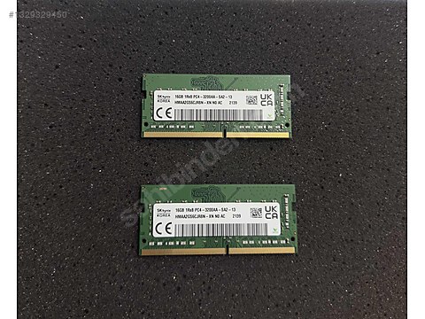 SK-hynix 2x16 32GB 3200MHZ DDR4 RAM on sahibinden.com - 1329329450