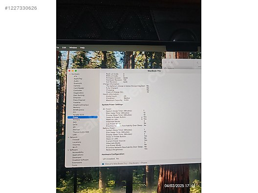 Apple MacBook Pro M2 Pro 16 inç Pil Devri 23 Garanti Mayıs 2026 İlan