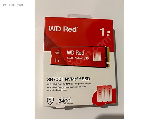 WD Red SN700 1TB NVMe SSD NAS sahibinden.comda - 1311330669