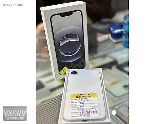 Resim Apple iPhone 16e İkinci El TR | 128 GB | Beyaz İkinci El KARŞIYAKA AKSOY İLETİŞİM İPHONE 16E 128 GB