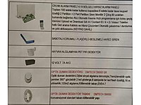 Hırsız ve yangın alarm duman dedektörü keyboatd