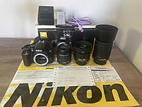 Nikon D3500 DSLR + 3 Lens Paketi