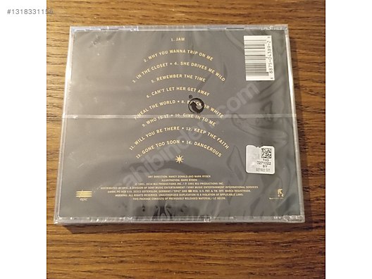 洋楽 Michael Jackson Dangerous CD Michael Jackson - Dangerous - CD (ambalajında) - Müzik CD leri