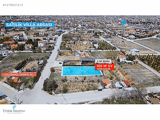 MERAM KARAHÜYÜK'de VİLLA İMARLI SATILIK ARSA #1279331313