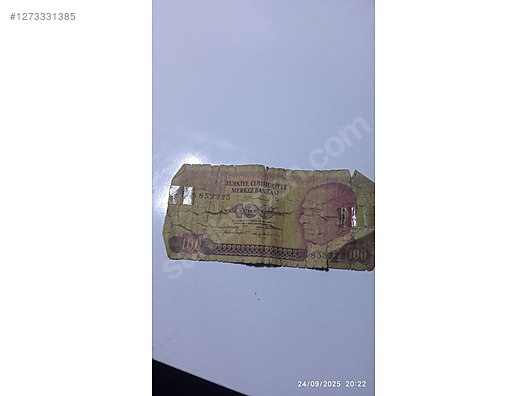 İkinci El ve Sıfır Alışveriş / Koleksiyon / Para & Madalya / Yerli / Kağıt Paralar / Cumhuriyet Dönemi