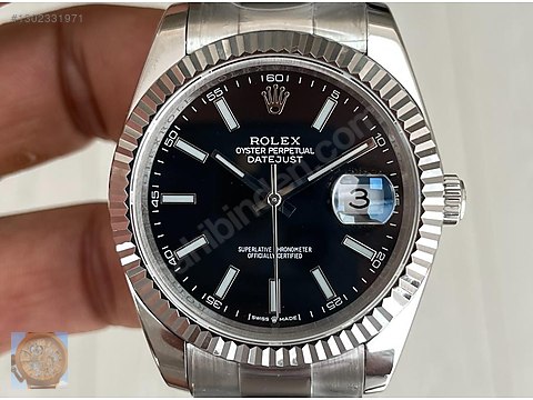 Rolex / Rolex Datejust Siyah 126334 Oyster 41mm #YZ Factory