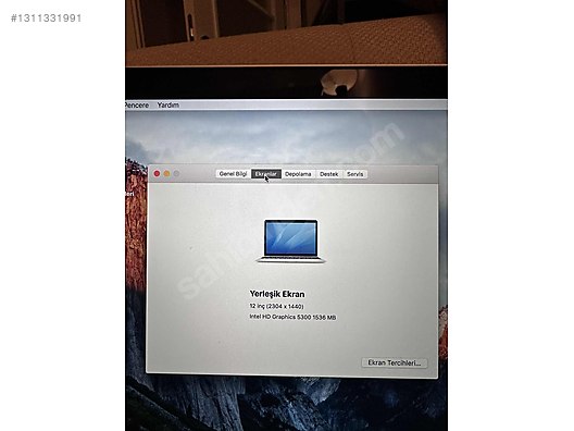 Apple Macbook / Apple Macbook 12 inç Retina A1534 sahibinden.comda