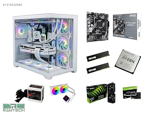 rasuページ Toplama / Ryzen7 5700x RTX 5060 32G Ram 1T SSD Sıvı Soğutmalı