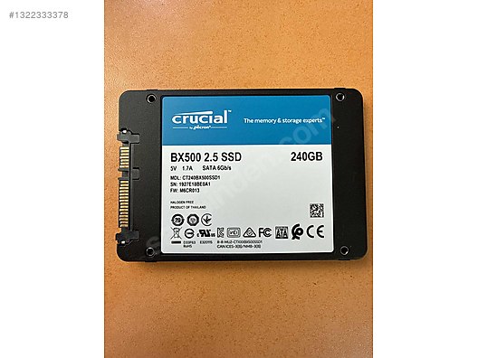 Crucial BX500 240GB SATA SSD sahibinden.comda - 1322333378