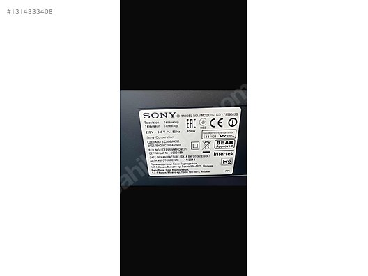 Sony KD-75S 9005B Curved 4 k Uhd tv - İkinci El Sony LED & LCD TV