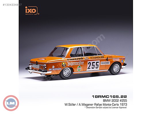 IXO  2002 ラリー ミニカー 1/18 1973 中古品 IXO Diecast Model 1:18 BMW Araba - 1304334827