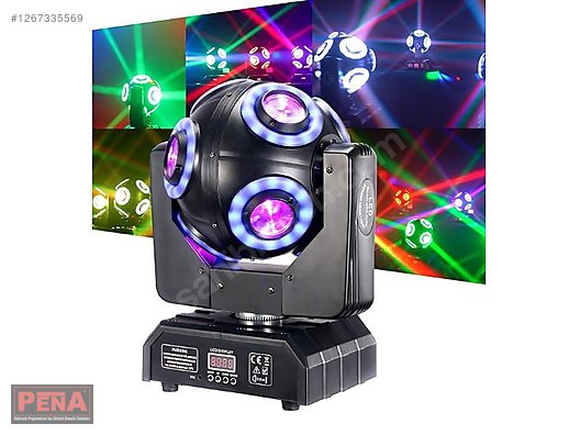 DJ PRO LED 8X10 WATT 360' MOVİNG HEAD RGB ROBOT IŞIK on sahibinden