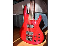 ESP LTD B-154 DX Aktif Bas Gitar See thru red