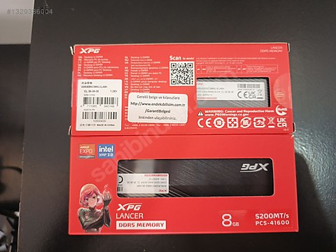 DDR5 8X2 MASAÜSTÜ RAM sahibinden.comda - 1329336004