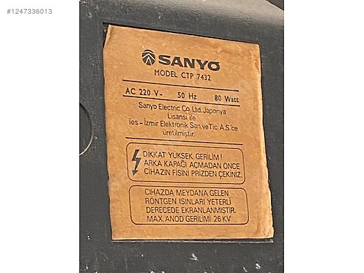 SANYO SK インマニ　510ブルーバード等に Sanyo marka ahşap antika renkli televizyon sahibinden.comda