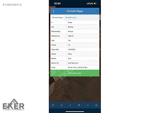 PORSUKTA 16 DÖNÜM SATILIK TARLA