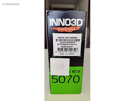 İNNO3D GEFORCE RTX 5070 12 GB GDDR7 EKRAN KARTI 21 AY GARANTİLİ - Inno3D Ekran Kartı İlanları sahibinden.com'da