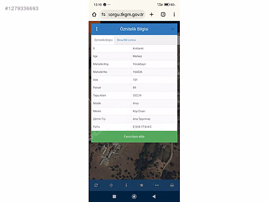 KIRKLARELİ MERKEZ YÖRÜKBAYIR'DA 3 KAT VİLLA İMARLI SATILIK 502M2 #1279336693