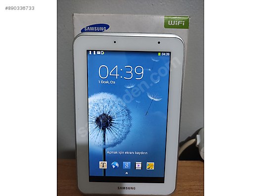 kutusunda samsung tab 2 gt p3110 7