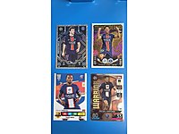 Fifa 365 ve mach attacks'den Paris futbolcu kartlar(4 adet)