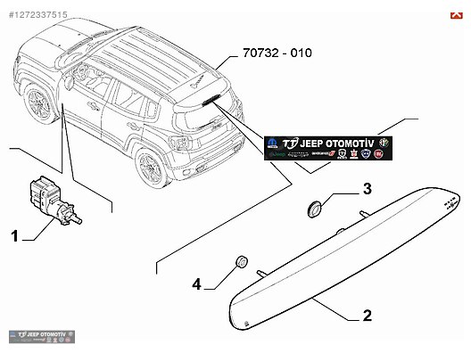 Otomobil & Arazi Aracı / Elektrik / 2014 - 2024 Jeep Renegade Arka