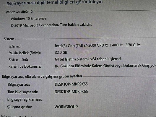 İkinci El ve Sıfır Alışveriş / Bilgisayar / Masaüstü / Modeller / Toplama