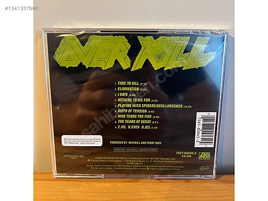 Overkill The Years Of Decay - Jelatininde CD - Müzik CD leri