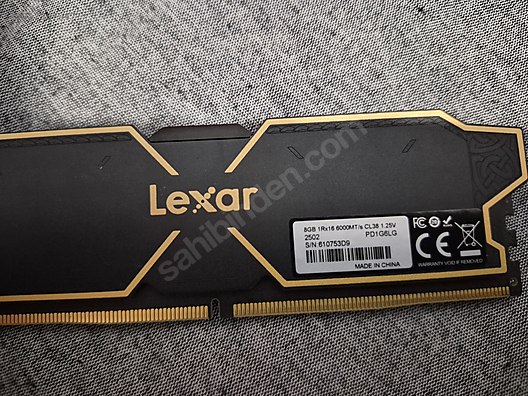 Lexar 16GB (8x2) DDR5 CL38 600Mhz RAM sahibinden.comda - 1317337947