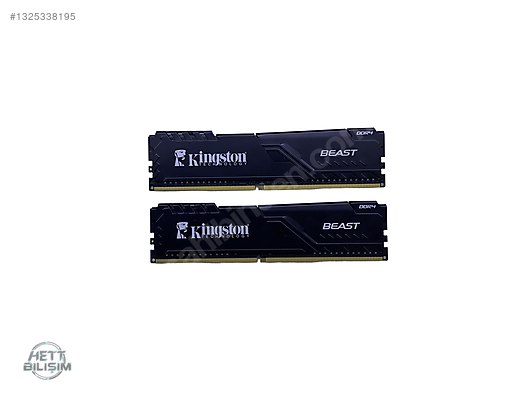 KINGSTON FURY BEAST 16GB (2x8GB) 3200MHz CL16 DDR4 Ram Bellek