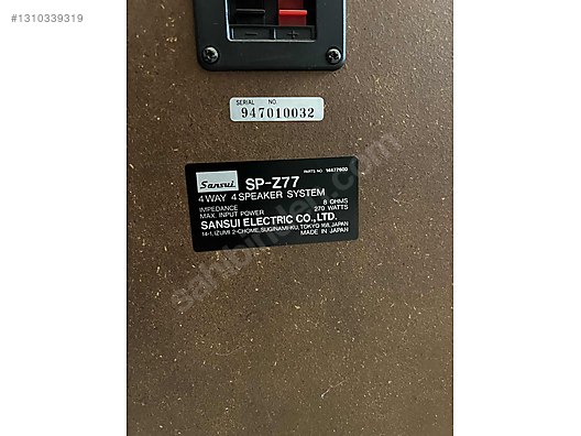 Sansui SP-Z77 daha temizi japonyada - İkinci El Sansui Kule Tipi