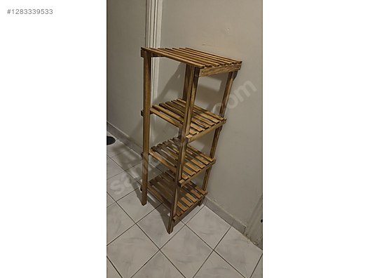 Ahşap Banyo Rafı 4 Katlı - Raf ve Yapı Malzemeleri sahibinden.com'da