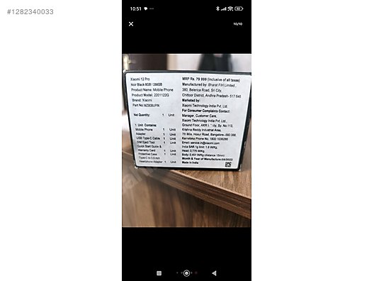 İkinci El ve Sıfır Alışveriş / Cep Telefonu & Aksesuar / Cep Telefonu / Xiaomi / 12 Pro