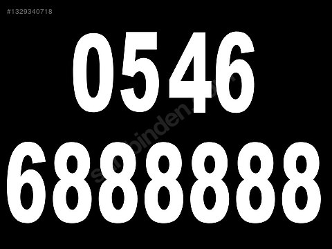 0546 * 6 888888 * ÖZEL SERİ NUMARA * 888888 on sahibinden.com