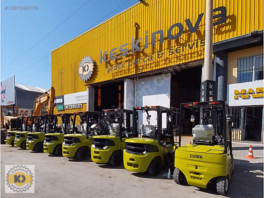 KESKİNOVA dan CLARK 3 TON LİTYUM AKÜLÜ FORTLİFT 4800 TRP ASANSÖR