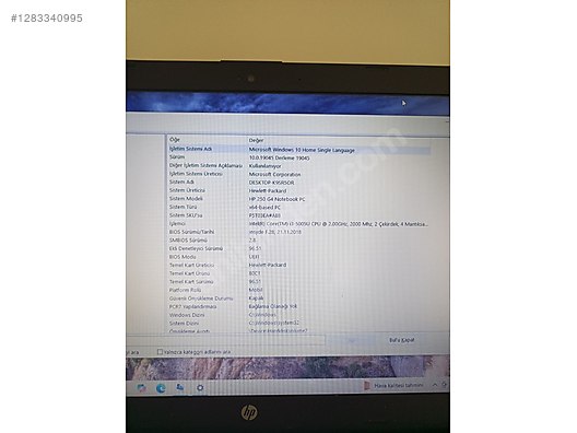 HP G4 ( i3 5. Nesil Laptop ) - İlan ve alışverişte ilk adres sahibinden.com'da