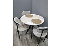 beyaz şık mutfak masası #1283341139