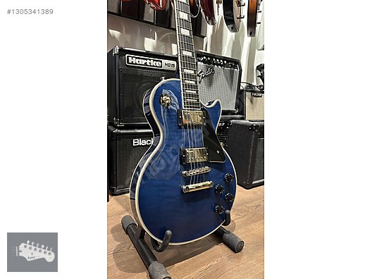 Epiphone Les Paul Custom Figured Elektro Gitar Viper Blue Gotoh on