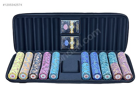 14gr CLAY CARTAMUNDI CASINO ROYALE POKER 500LÜK CHIP SETİ