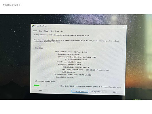 İkinci El ve Sıfır Alışveriş / Bilgisayar / Masaüstü / Modeller / Toplama