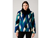 Hiç Giyilmemiş Renkli Kürk Mont