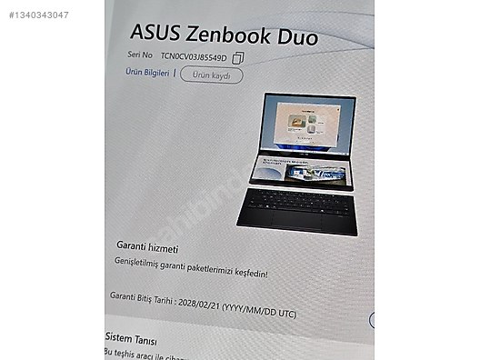 Asus / ASUS ZENBOOK DUO UX8406CA-PZ218W ULTRA7 255H 32GB RAM