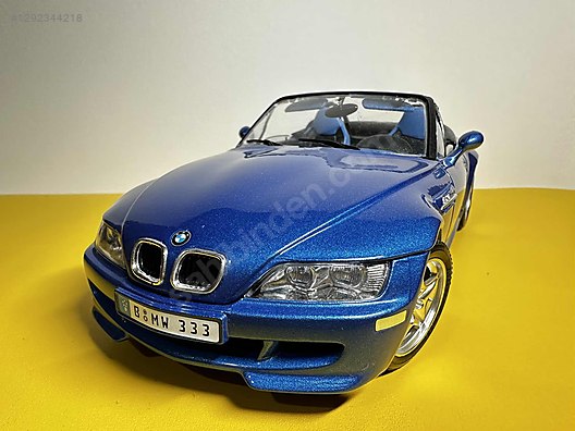 Burago 1/18 - BMW Z3 M Roadster Bleue - Modèle D'exposition Sans Boîte