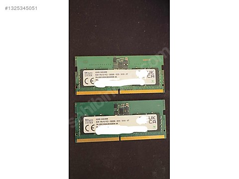 SK hynixDDR5 16GB 2枚 SK hynix 16GB 2x8GB DDR5 5600MHz Laptop RAM sahibinden.comda