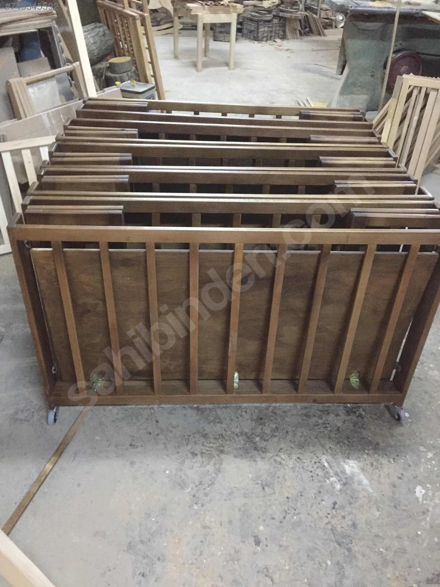 Beşik &amp; Karyola / Ahşap katlanır bebek yatağı imalatı