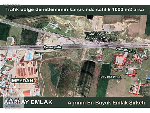 MEYDANIN İLERİSİNDE TRAFİK BÖLGE KARŞISINDA 1040 M2 SATILIK ARSA #1244346062